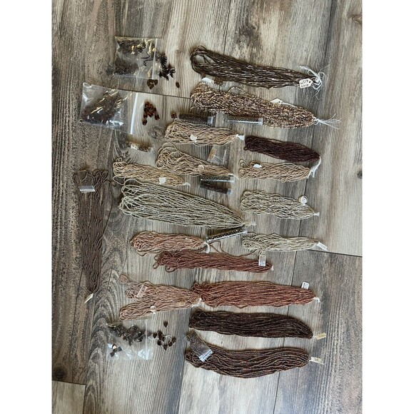 Jewelry Making Lot 1.14 lbs. Strands and Loose 11x7 Container2